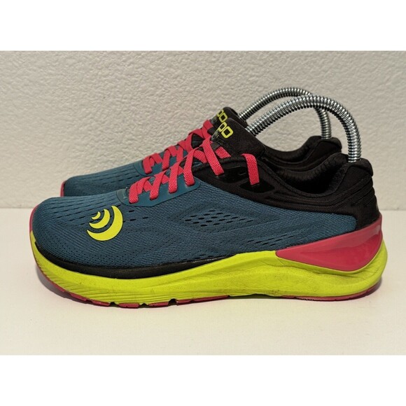 Topo Shoes - Topo Athletic Womens Ultrafly 3 Running Shoes Sz 6.5 Emerald/Fuchsia Trail Hike